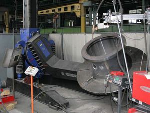 positionneur de soudage hydraulique / rotatif / 3 axes