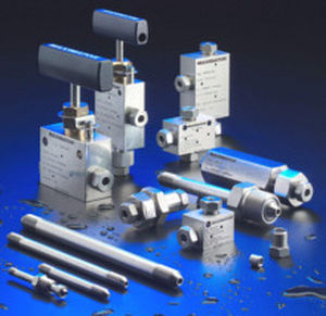 raccord à visser / droit / hydraulique / en inox