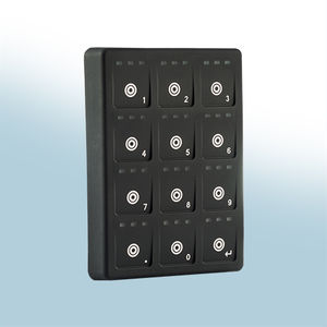 clavier numérique 12 touches / encastrable / en caoutchouc silicone / pour contrôle d'accès