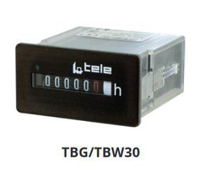 compteur horaire / analogique / électronique / pour montage sur panneau