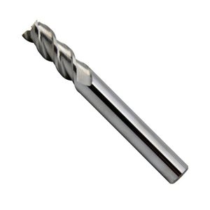 fraise monobloc / pour alliage d'aluminium / angle 45° helix / à 2 dents