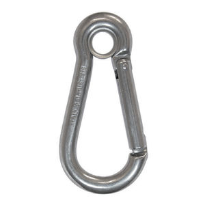 mousqueton à verrouillage / en inox / asymétrique