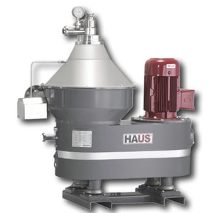 séparateur centrifuge à disques / de lait / pour l'industrie agroalimentaire / auto-nettoyant