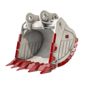 godet à dents standard / pour pelle hydraulique / pour chargeuse pelleteuse