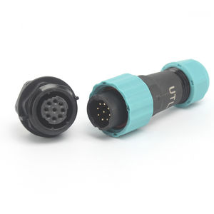 connecteur d'alimentation électrique / circulaire / à baïonnette / mâle-femelle