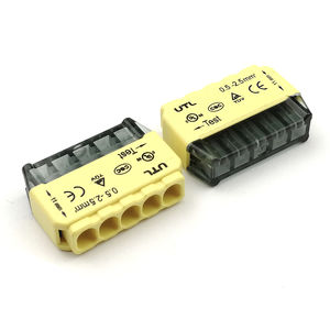 bloc de jonction push-in / sans vis / à ressort / à connexion rapide