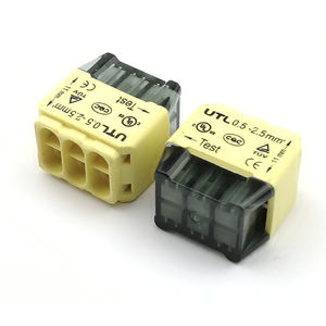 bloc de jonction push-in / sans vis / à ressort / à connexion rapide
