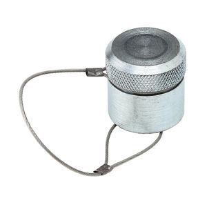 bouchon rond / fileté / en acier / de protection