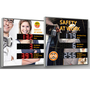 afficheurs de sécurité / à LED / numériques / à 3 lignes