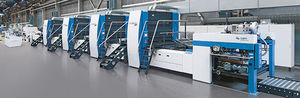 machine d'impression offset feuille à feuille / à 2 couleurs / à 3 couleurs / à 4 couleurs