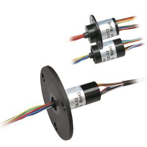 collecteur tournant à capsule / pour la robotique / pour éolienne / médical