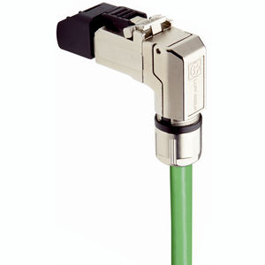 connecteur de données / RJ45 / Ethernet / coudé