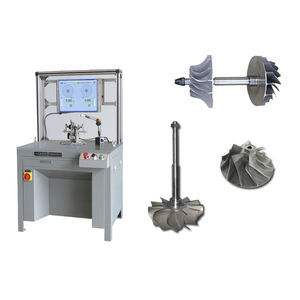 machine à équilibrer horizontale / à palier souple / pour turbocompresseur / pour roue de turbine