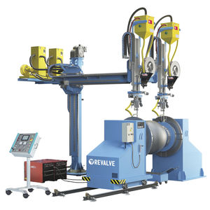 machine de soudage à l'arc sous flux en poudre / à tête mobile / double tête / pour cordon de soudure circulaire