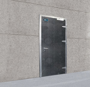 portes battantes / en acier inoxydable / pour l'industrie agroalimentaire / coupe-feu