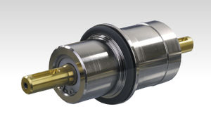 traversée de cloison rotative / pour bride / de vide / de laboratoire