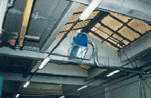 gaine de ventilation flexible / en acier galvanisé / d'extraction de fumée