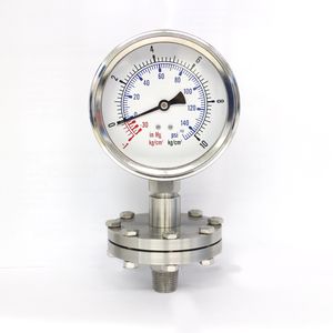 Manomètre avec séparateur à membrane DPG 6310MPA SS Seasons Gauge