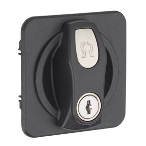 poignée pivotante / pour porte / en plastique / plate