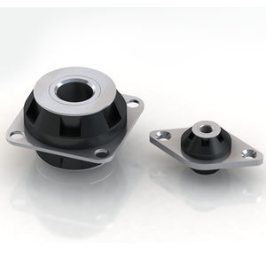 support antivibratoire rond / en métal / en caoutchouc / machine