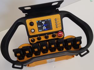 télécommande radio / à joystick / durcie / de sécurité