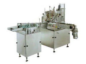 remplisseuse / scelleuse automatique / contrôlée par PLC / volumétrique / pour liquide