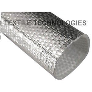 gaine en tissu de verre aluminisé / de protection thermique / isolante / tubulaire