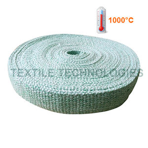 ruban à sangle / résistant aux hautes températures / d'isolation thermique / renforcé