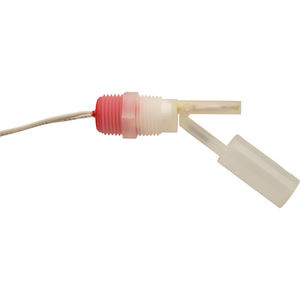 détecteur de niveau à flotteur horizontal / pour liquides / en plastique / à montage latéral