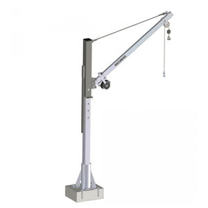 potence sur colonne / avec treuil / en inox