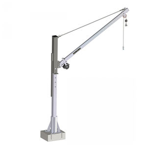 potence sur colonne / avec treuil / en inox