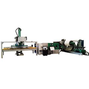 ligne de découpe pour acier / à lame rotative / de feuilles / d'empilage