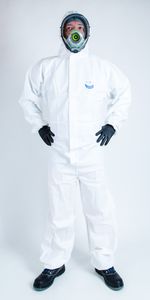 combinaison de protection chimique / de type 5/6 / en tissu microporeux / pour l'industrie agroalimentaire