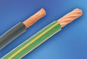 fil électrique isolé / en cuivre / en PVC / souple