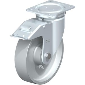 roulette pivotante / à platine / fortes charges / monobloc