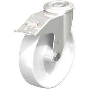 roulette pivotante / à tige / monobloc / en polyamide