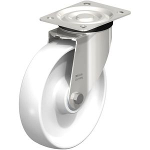 roulette pivotante / à tige / monobloc / en polyamide