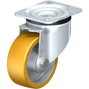 roulette pivotante / à platine / à roulement à billes / monolithique