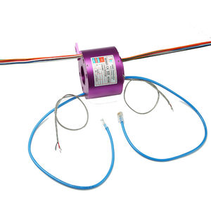 collecteur tournant via Ethernet / à axe creux / robotique / pour caméra