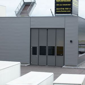 portes pliantes / en aluminium / pour l'extérieur / vitrée