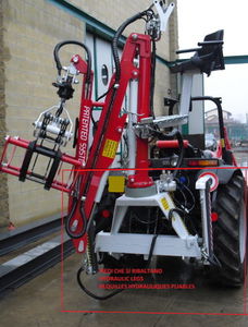 chargeuse forestière / montée sur tracteur / de manutention / articulée