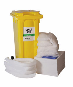 kit d'urgence anti-pollution d'hydrocarbures / pour produit dangereux