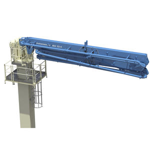 flèche de distribution de béton