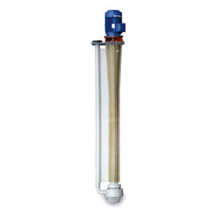 pompe centrifuge à volute / semi-immergée / pour fluide corrosif / à moteur électrique