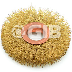 Brosse circulaire torsadée GOLDEN INDUSTRIAL BRUSH de finition de