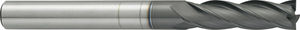 fraise monobloc / à 4 dents / à queue cylindrique / d'usinage
