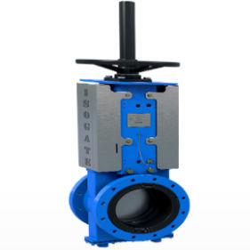 vanne à guillotine / à commande hydraulique / d'arrêt / pour boue