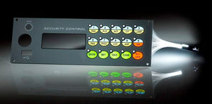 unité de rétroéclairage électroluminescent / par fibre optique pour clavier à membrane