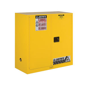 armoire de sécurité / au sol / double porte / à étagères