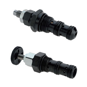 vanne à cartouche / à commande hydraulique / de contrôle de débit / pour huile